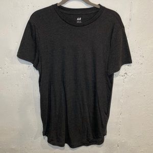 Mens H&M long fit T-shirt size S / Navy Blue
